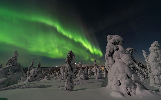 aurore boréale Laponie